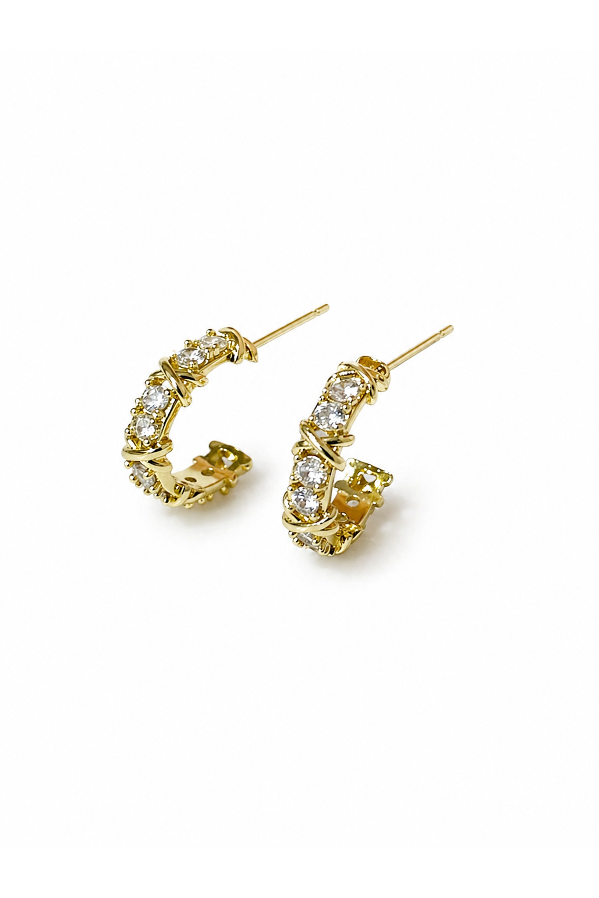 Radiant Twist Hoop Earrings