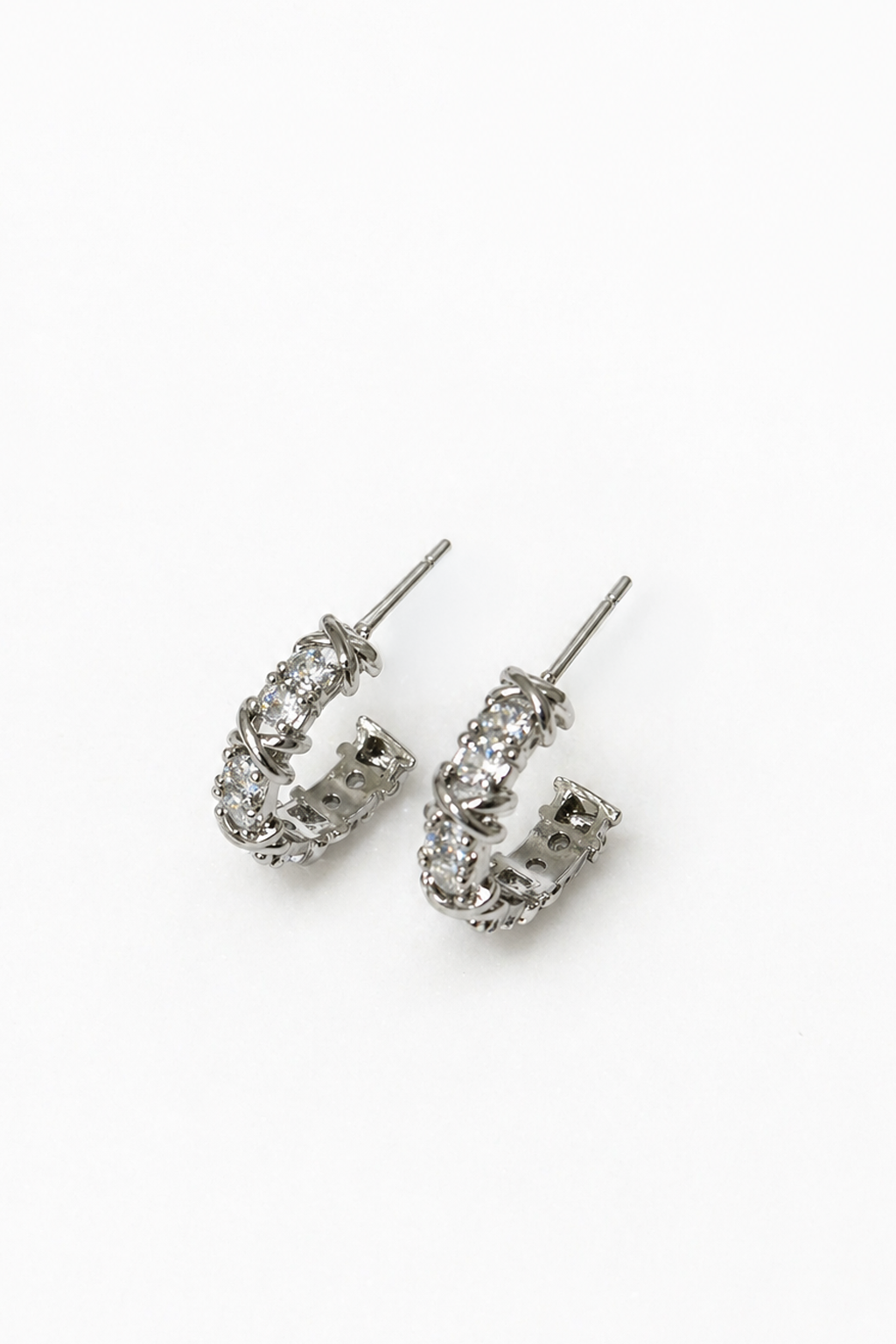 Radiant Twist Hoop Earrings