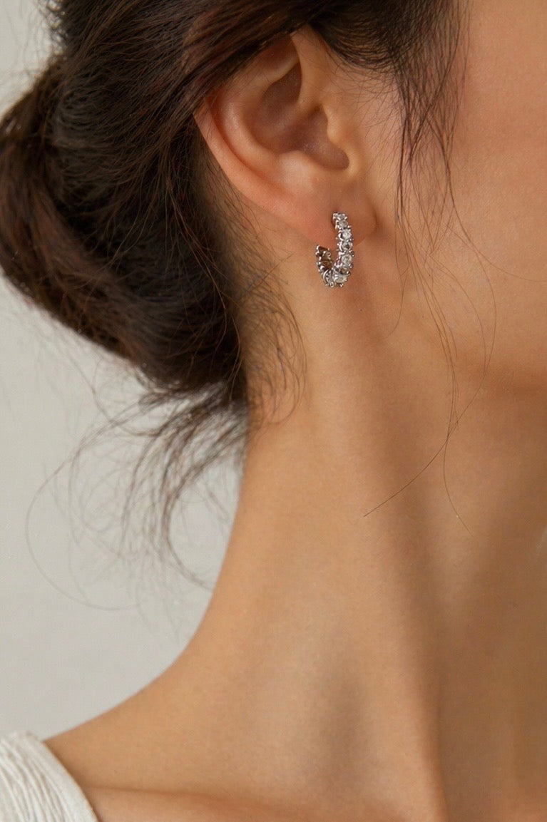 Radiant Twist Hoop Earrings